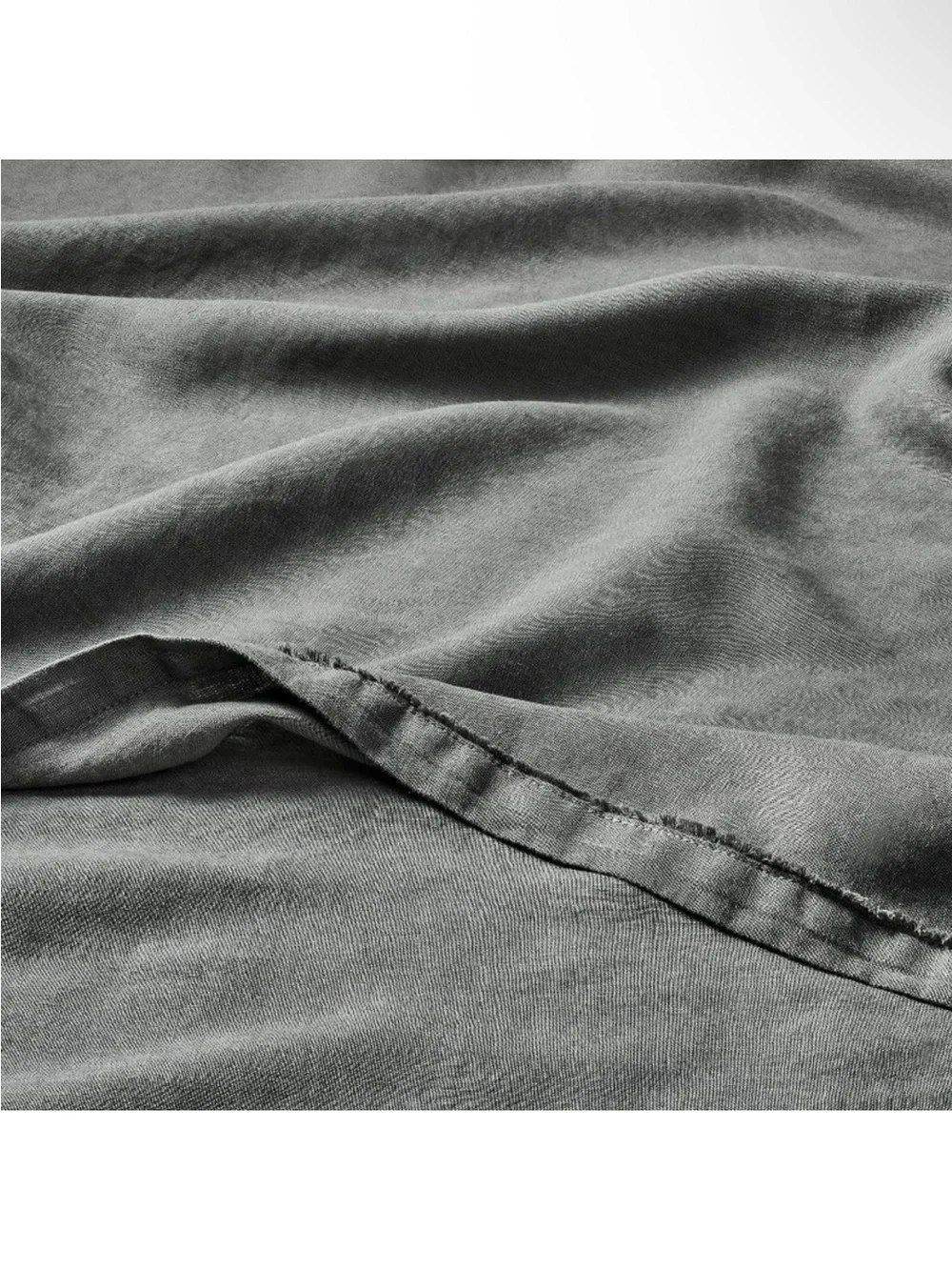 NWT Full 100% Linen Sheet Set Dark Gray - Casaluna